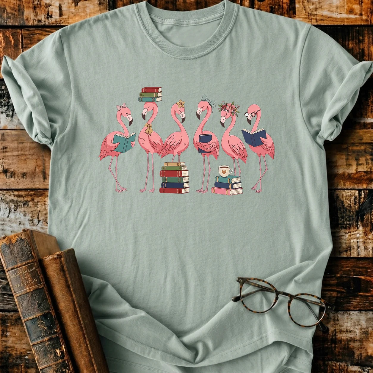 Flamingo Readers T-Shirt
