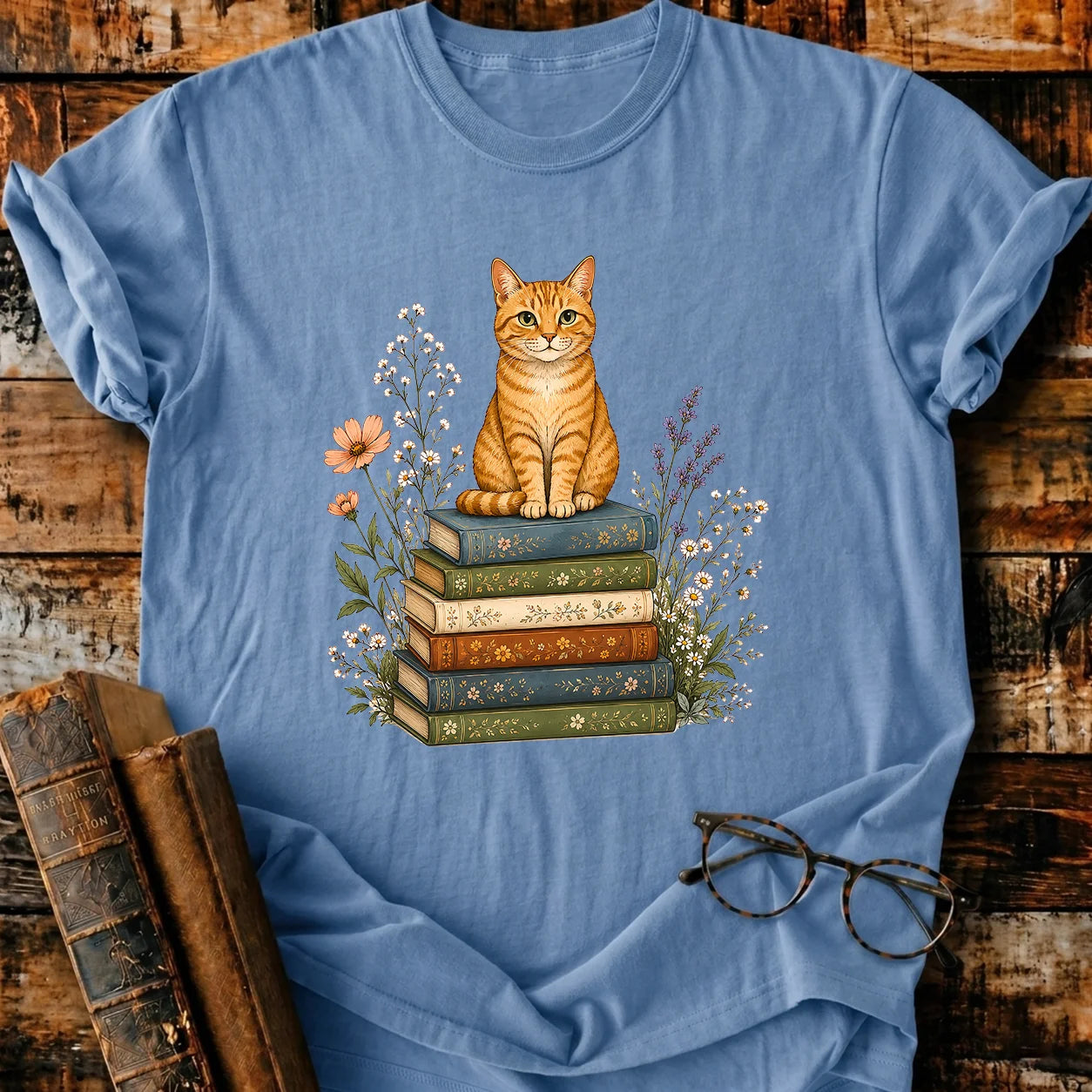 Books & Whiskers T-Shirt