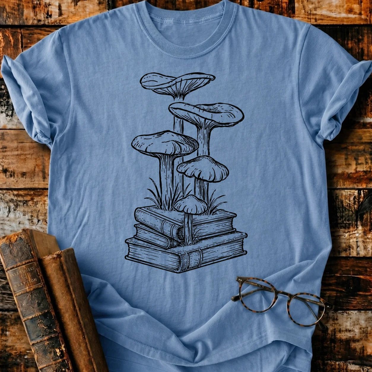 Book Mushrom T-Shirt
