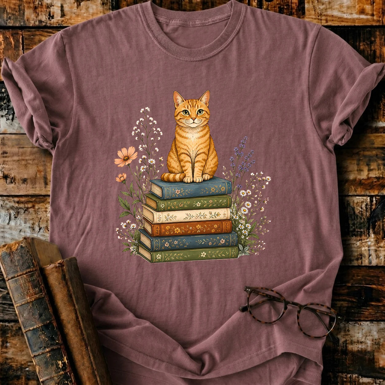 Books & Whiskers T-Shirt