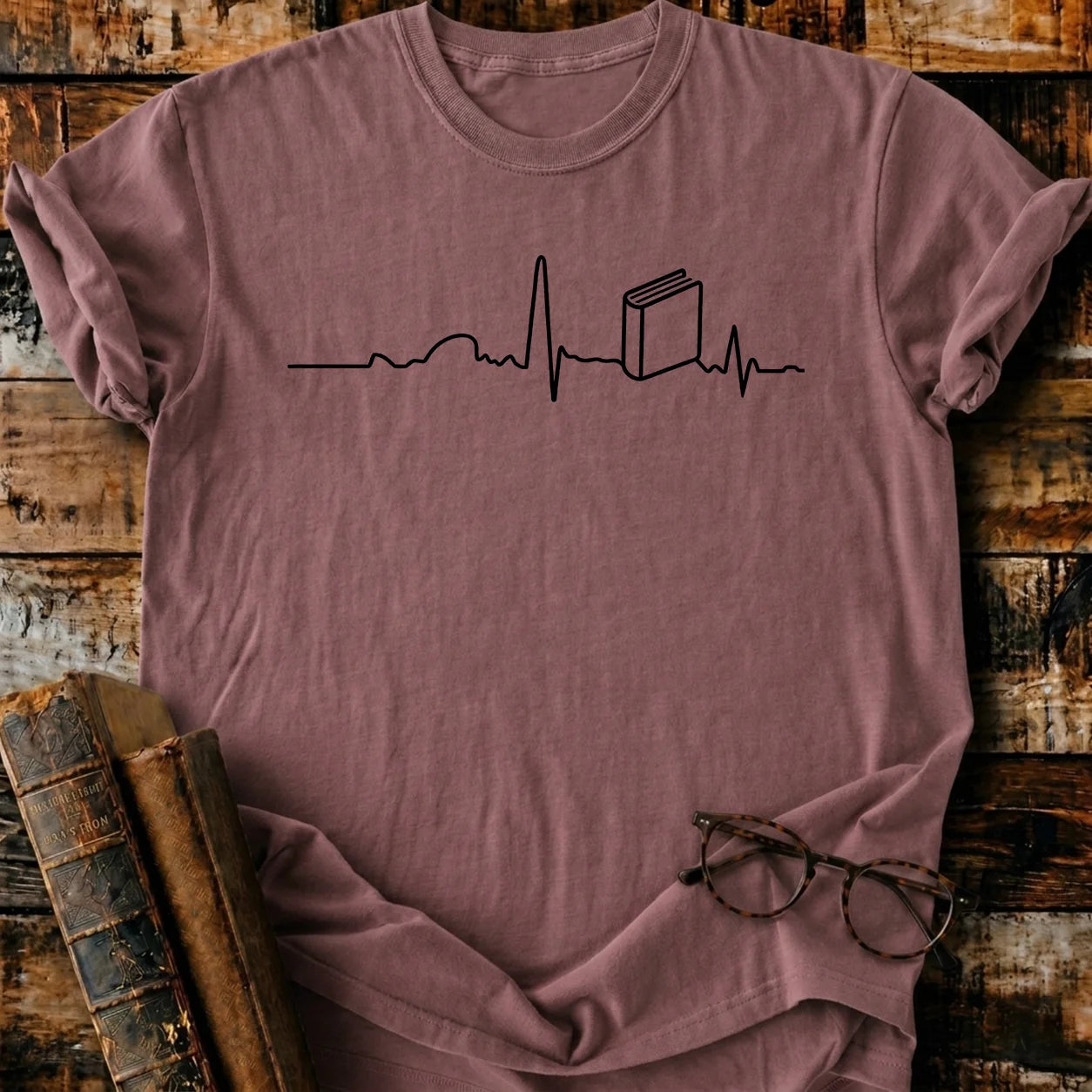 Heartbeat Book T-Shirt
