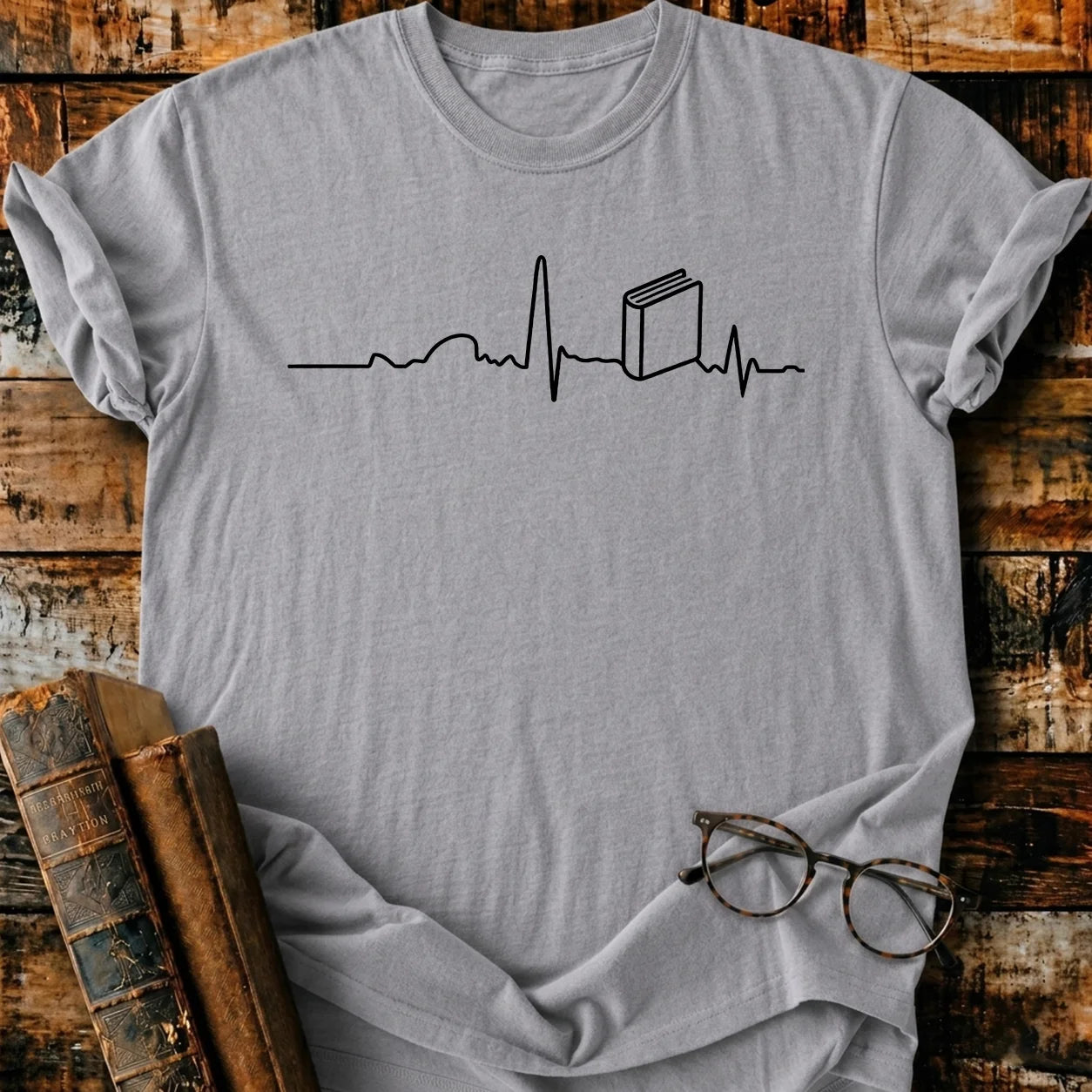 Heartbeat Book T-Shirt