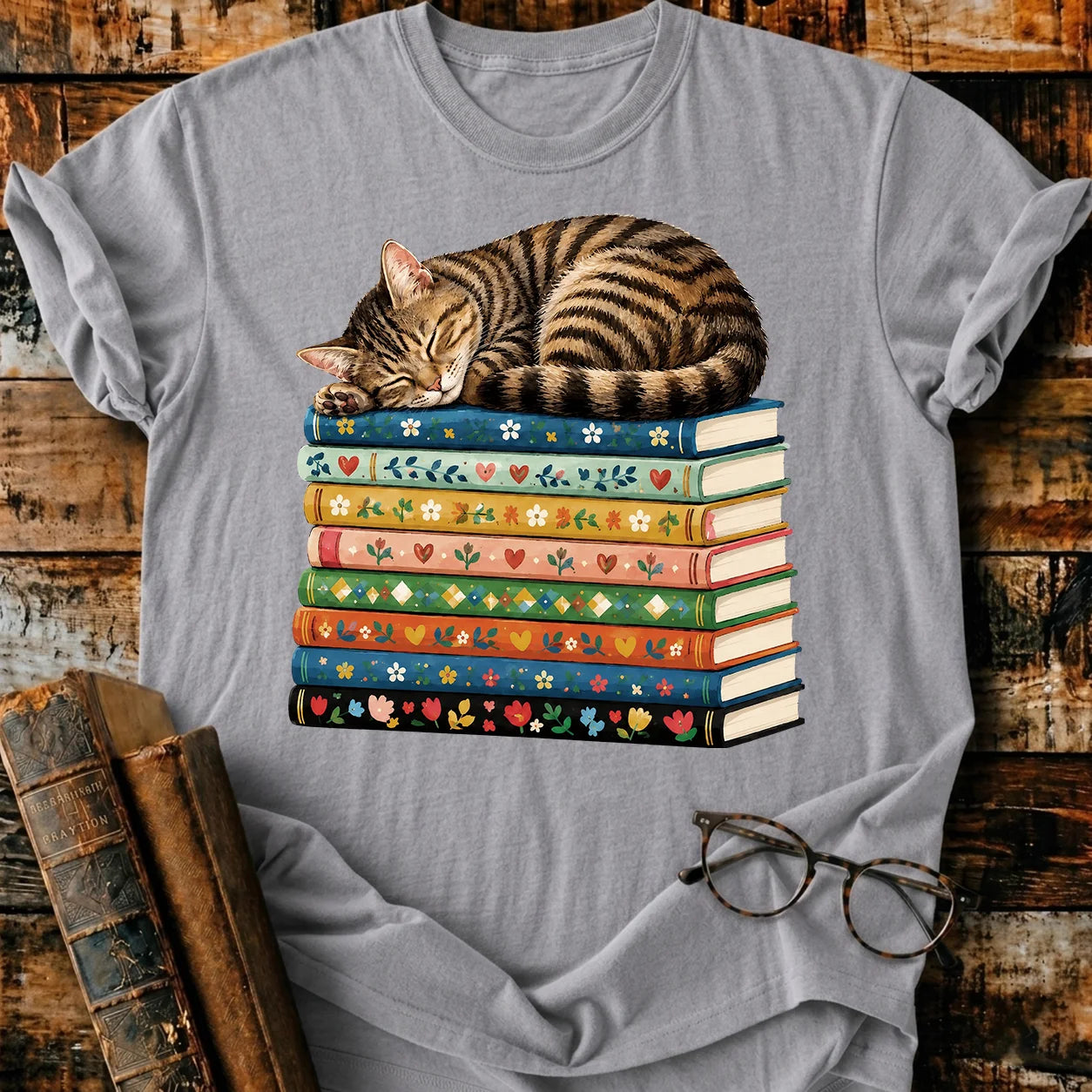 Tabby Cat Sleep T-Shirt