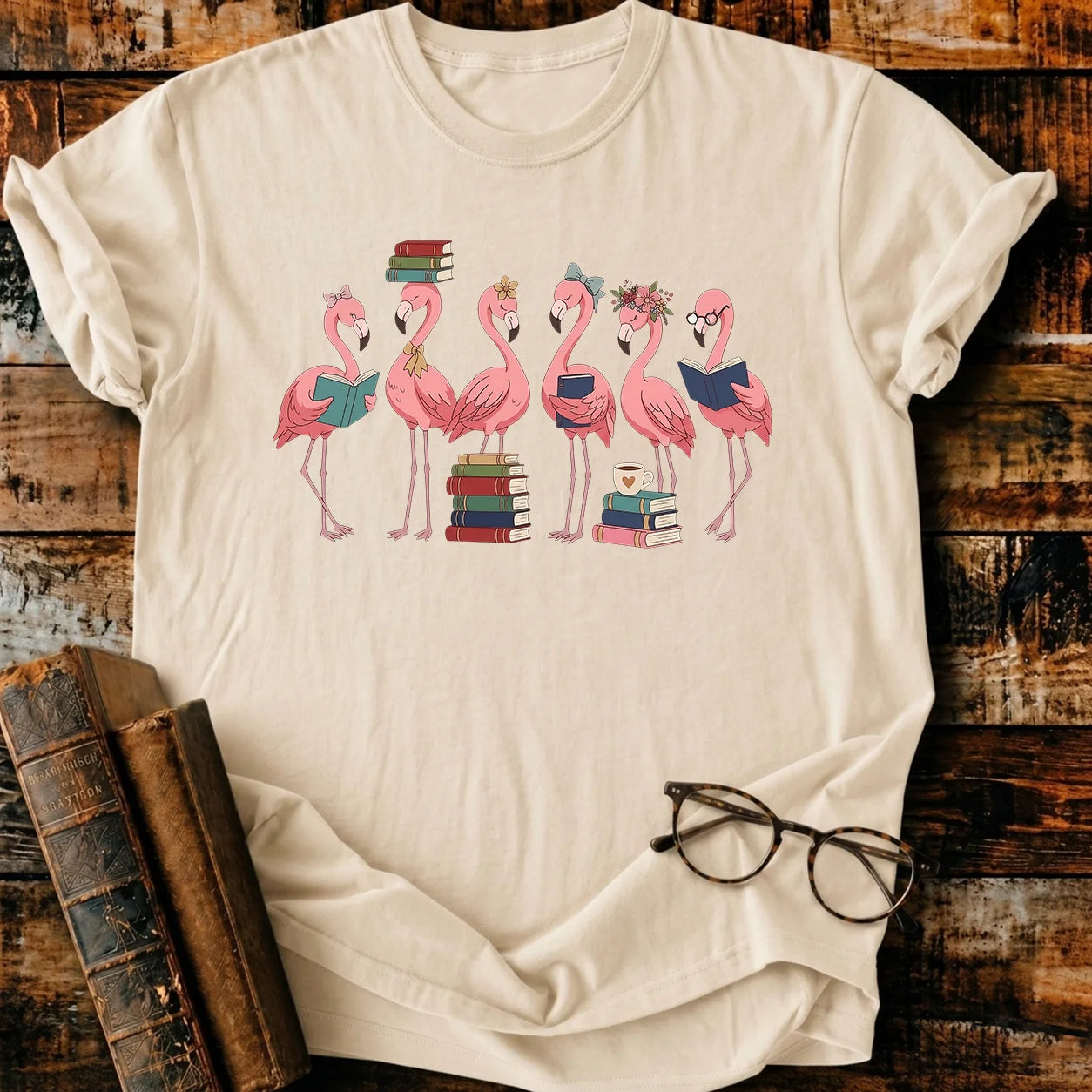Flamingo Readers T-Shirt