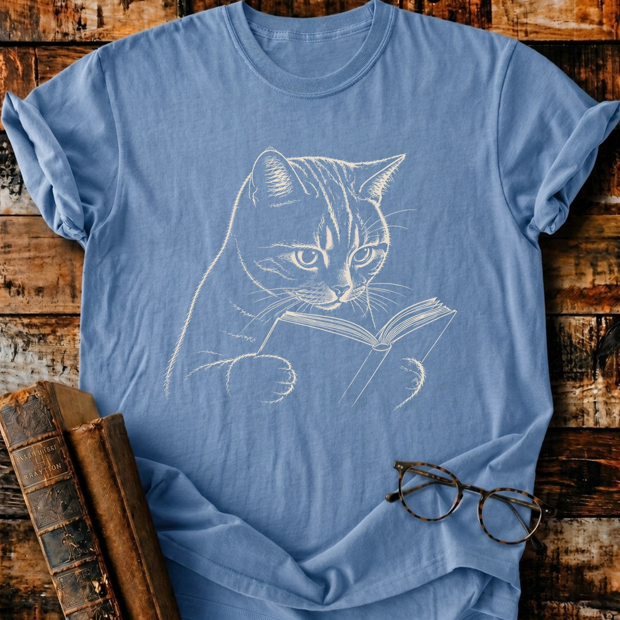 Shorthair Reading T-Shirt