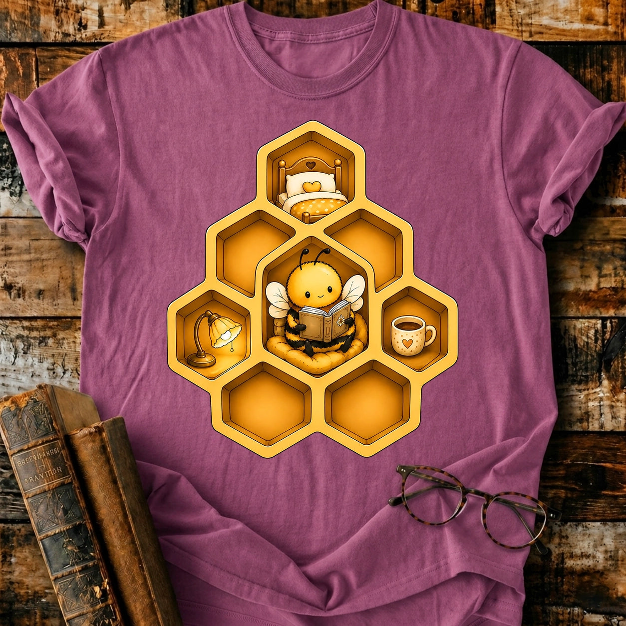 Bee Reading T-Shirt