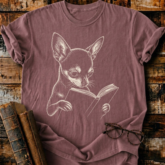 Chihuahua Reading T-Shirt