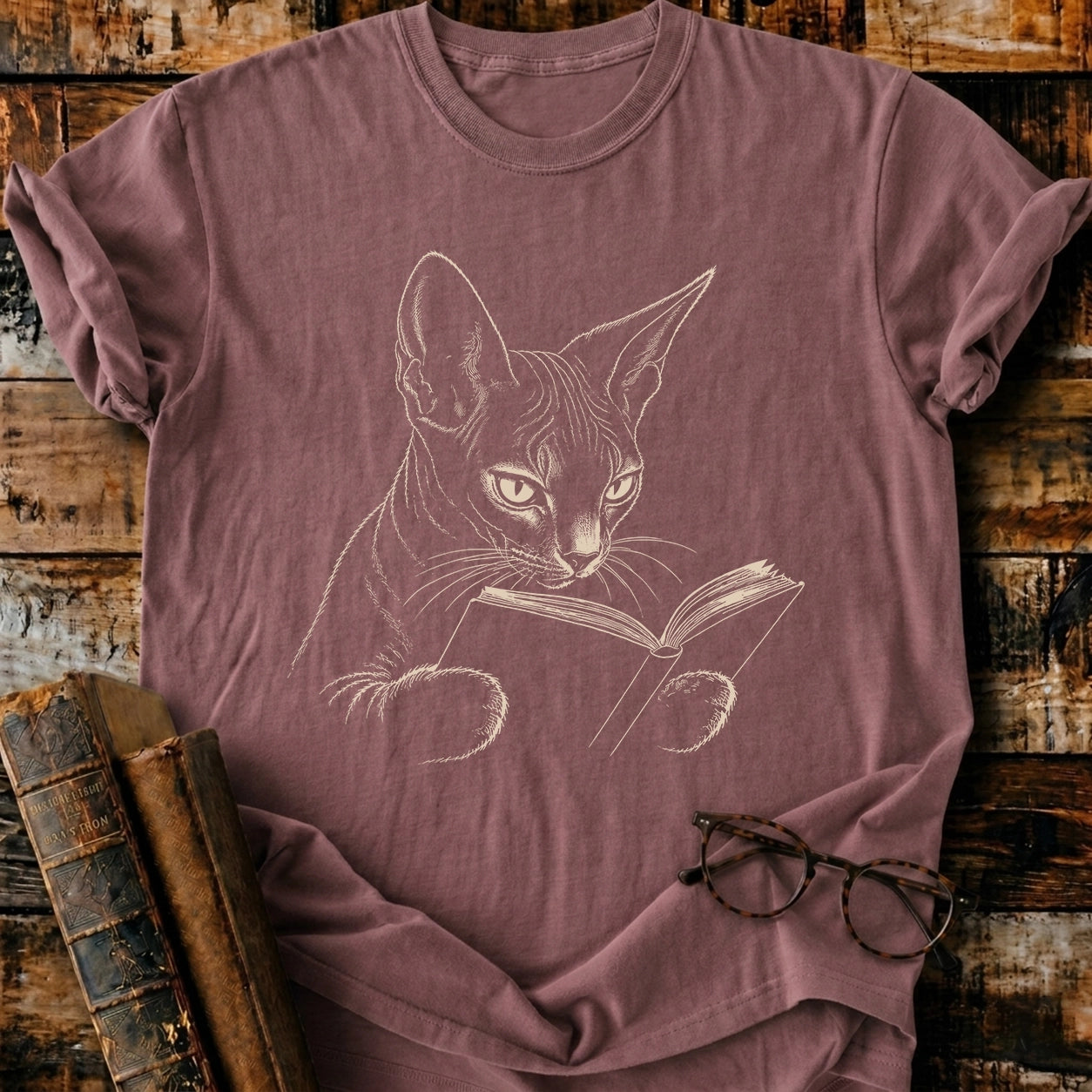 Sphynx Reading T-Shirt