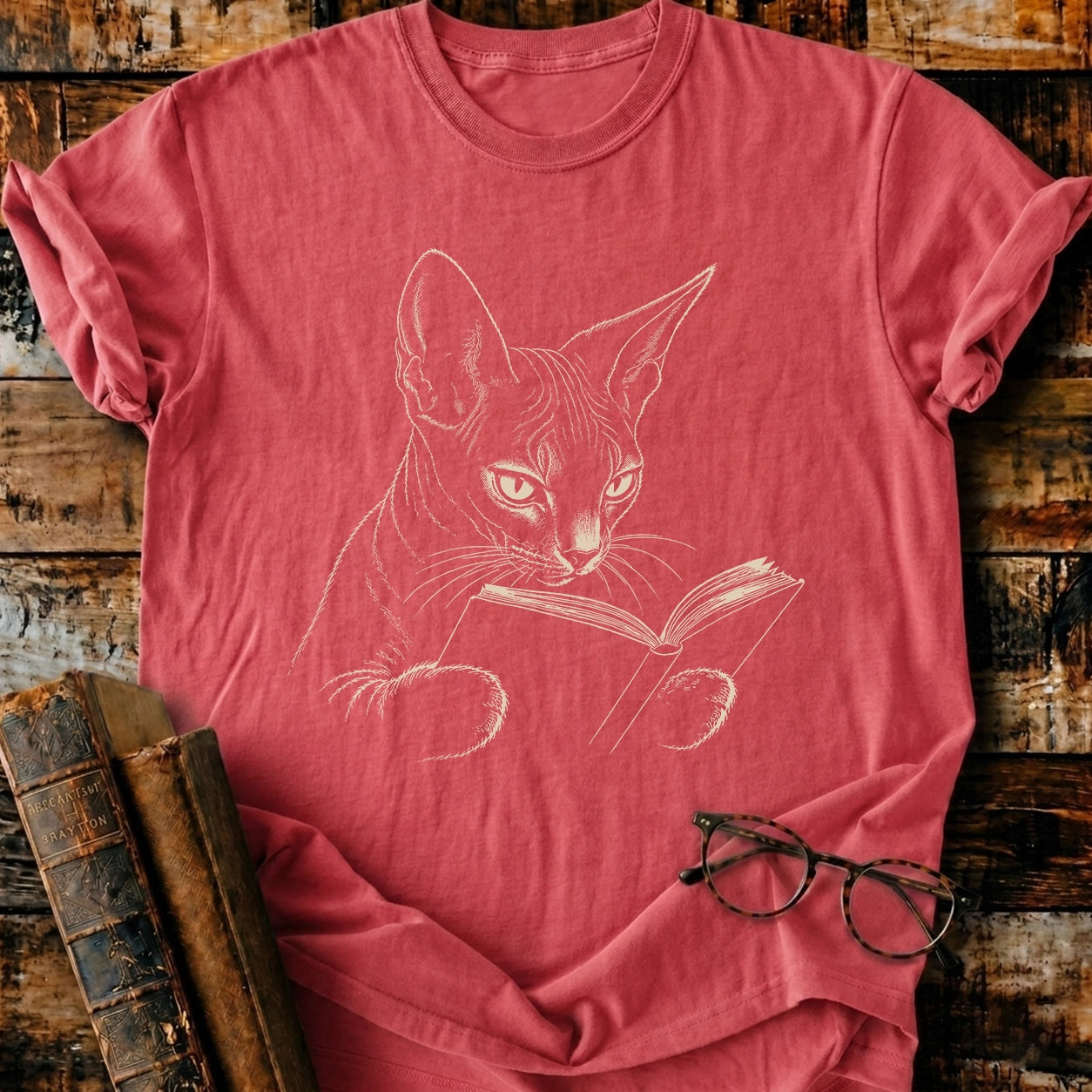 Sphynx Reading T-Shirt